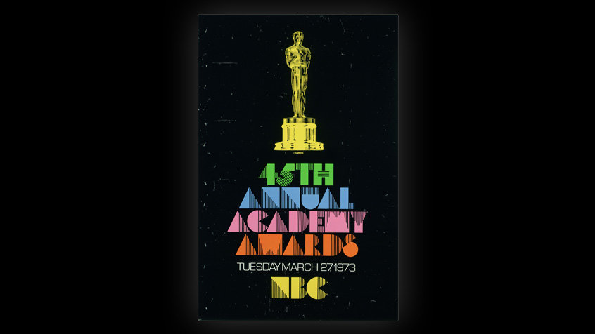 45th Academy Awards 1973 Oscar Ceremony Posters Oscars 2020 Photos