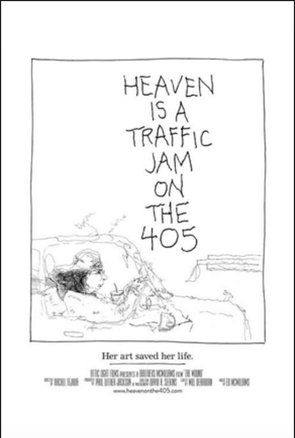 Image result for heaven is a traffic jam on the 405 poster