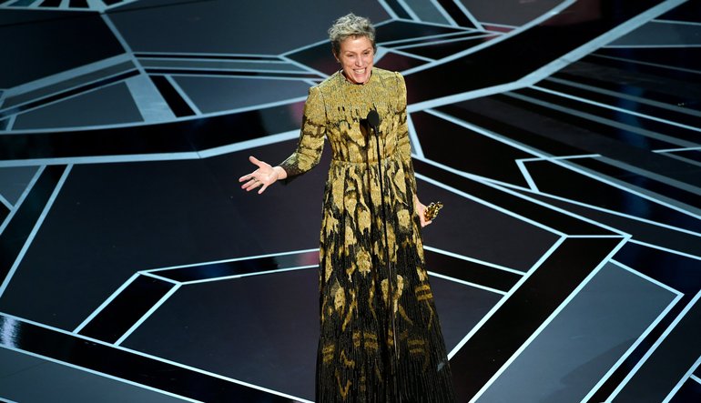 Resultado de imagem para oscar 2018 winners frances mcdormand